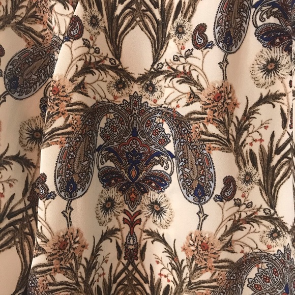 Meadow Rue Peasant Paisley Blouse Tassels - Picture 7 of 7